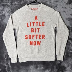 Rosser Riddle New York X-Small Gray Pullover Sweater A Little Bit Softer Now